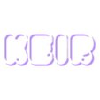 text_second.stl "KEIR" Name Script Lightbox, Led lamp