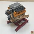 Hellcat_5.jpg STL file DODGE SRT HELLCAT - ENGINE・3D printing template to download