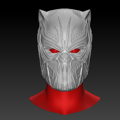 Black-Panther-Mask.png Télécharger le fichier OBJ gratuit Masque de la Panthère Noire • Objet pour imprimante 3D, BeerOclock