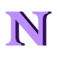 N.stl Letters and Numbers GOD OF WAR Letters and Numbers | Logo
