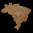 3.png Topographic Map of Brazil – 3D Terrain