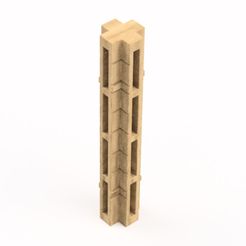 Pilar_Cruz.jpg STL file PILARES MURO CATEDRAL・3D printer model to download