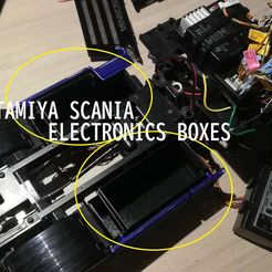 model.jpg STL-Datei TAMIYA Scania Elektronikboxen・Design für 3D-Drucker zum herunterladen