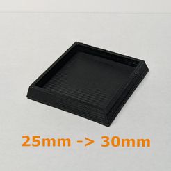 Base-printed2.jpg 25mm to 30mm Base Extender/Adapter for Older World / Optional Magnet