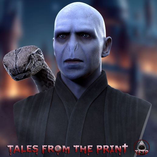 Voldemort bust + Nagini  - Harry potter One part and multipart versions HIGH QUALITY by Tales From The Print