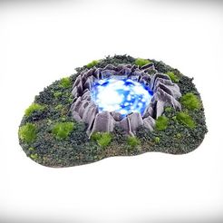 Mystic-Pool-Overgrowth-gray-Angle-2-Vignette.jpg 3D file Mystic Pool・Model to download and 3D print