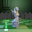 CyborgQueen-side.jpg 2x Chess Set Cyborgs vs. Nature