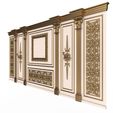 002-27.jpg Boiserie Classic Wall with Mouldings 017 White