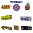 pop.png 3D MULTICOLOR LOGO/SIGN - Popular Comedy/Sitcom TV Shows Pack