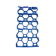 p7.PNG Collapsible Wall, Hexagon and Trapezoid Array, for Flexible Printing