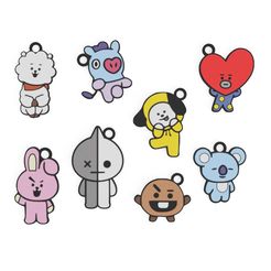 BTS-Kaychain-0.jpg 3D file BTS Keychain・3D printer design to download