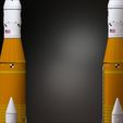 10.jpg Artemis 1 The Space Launch System (SLS): NASA’s Moon Rocket take off (lamp) and pedestal File STL-OBJ for 3D Printer