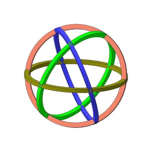 Sphere_maket.jpg Free STL file Hoberman sphere ( Cuboctahedron )・3D printing model to download, SiberK