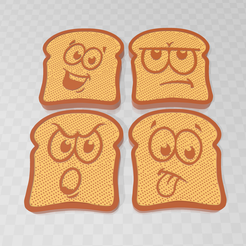 Screenshot-327.png STL-Datei Toast Freunde・Design für 3D-Drucker zum herunterladen