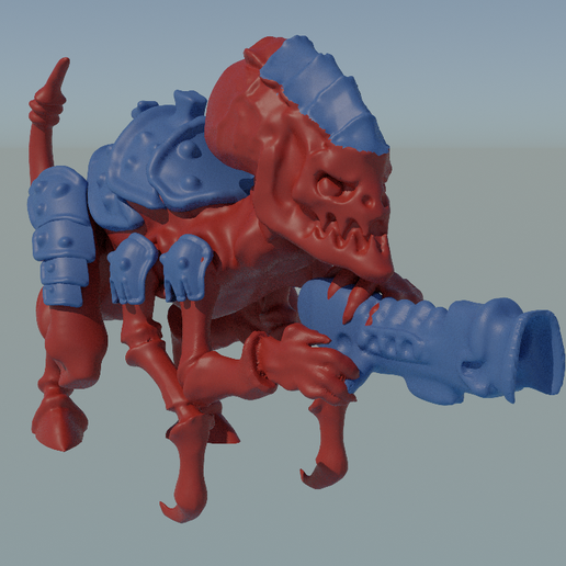 Old school cool retired deer with gun 3D model