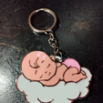 bebe.png baby shower girl keychain