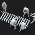 76.55.jpg workers railway 3D print model