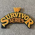 2x WWF SURVIVOR SERIES (Classic WWE) Logo Display by MANIACMANCAVE3D