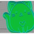 gatito-corazon-sp.jpg Cat heart cookie cutter with heart - Cat heart cookie cutter