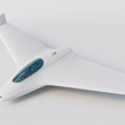 render.png Stealth Fixed Wing Drone 3D Model