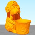 EBO Dog6 Support Placement in Simplify3D 570.jpg Dog the Gardener in a Little Garden