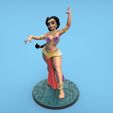 DK_BellyDancer_Pinup01.jpg Belly Dancer Pinup 3D print model