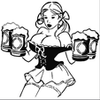 bierBusen.png printed Drawing BierBusen