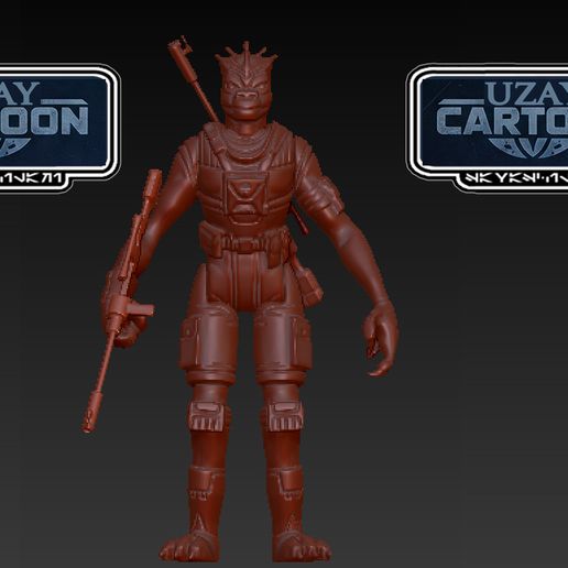 ⭐ Star wars Clone wars articulated GARNAC 3D print model・ 3D File for ...