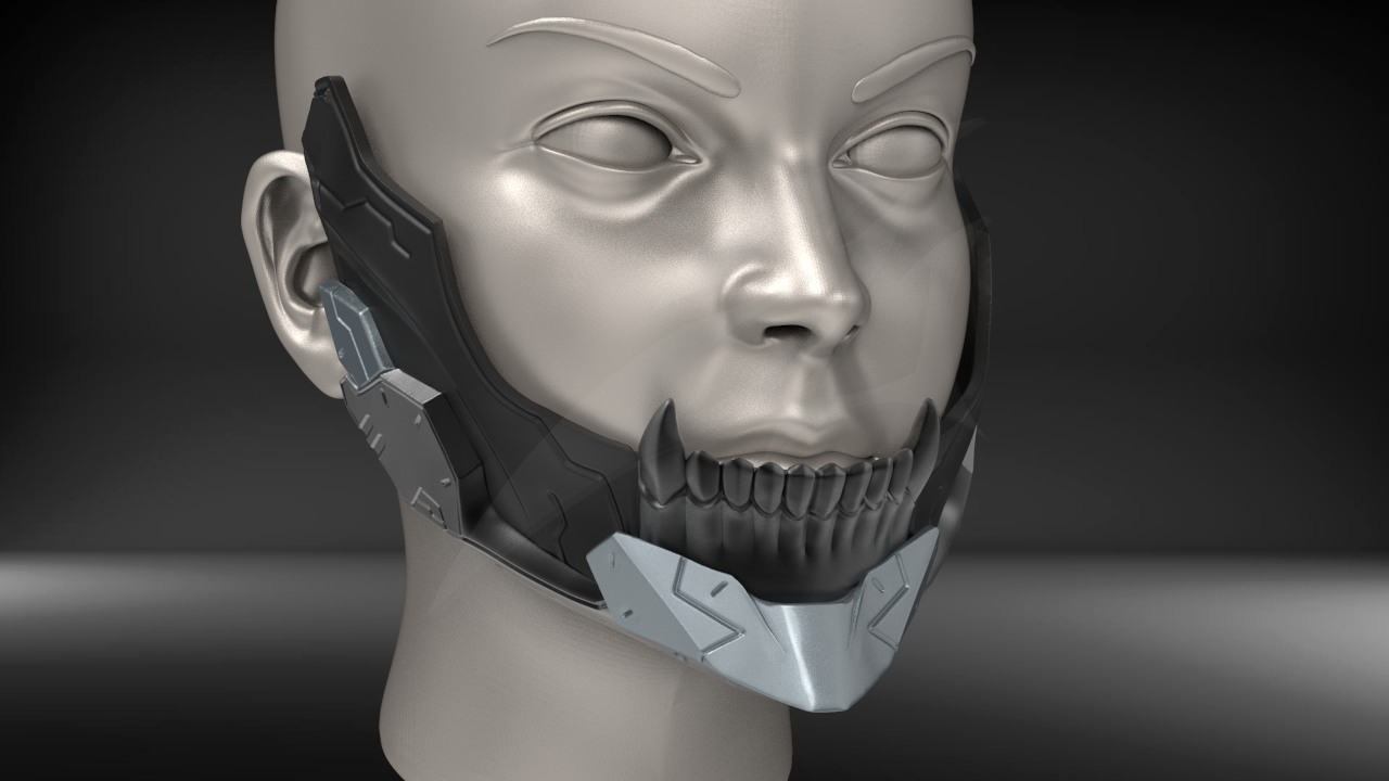 Stl File Cyborg Jaws Armor V3 3d Printable Model To Download Cults