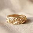01-4.png Baroque Scroll Ring Ornamental Rococo Band 3D print model