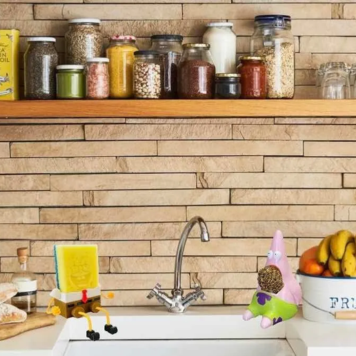 spongebob collection kit kitchen holder - spongebob kitchen holder 3D model