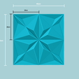 a3-size.png Painel de parede A03 Estrelas alternadas - Decoração de interiores