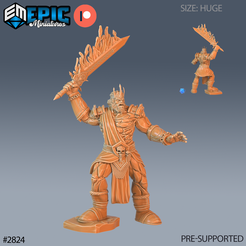 2824-Fire-Giant-King-Surtr-Huge.png Fire Giant King Surtr ‧ DnD Miniature ‧ Tabletop Miniatures ‧ Gaming Monster ‧ 3D Model ‧ RPG ‧ DnDminis ‧ STL FILE
