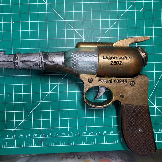 Steampunk Energy Pistol Gun