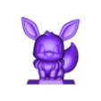 Otaku Studio Pokemon Eevee With Base.stl EEVEE - ПОКЕМОН ФАН-АРТ 3D МОДЕЛЬ