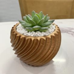 Twisted-plant-pot-2.jpg STL file Twisted Pot Mold・3D print object to download