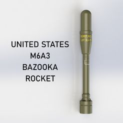 M6A3_HEAT_Rocket0.jpg Bazooka M6A3 HEAT Rocket