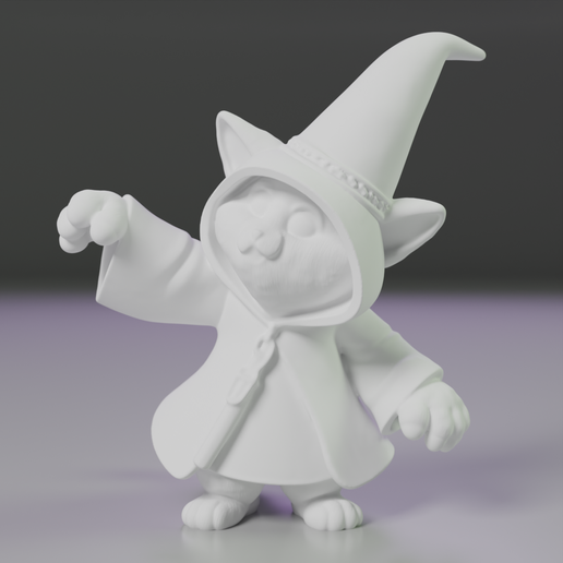 🪄 magic cat・Бесплатный 3D для 3D-печать・Cults