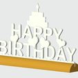 haapy_birthday_table_gift.jpg Happy birthday table décoration and cake decoration : 4x 3d models