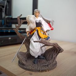 inun1.jpg OBJ file Inuyasha Sesshomaru・Model to download and 3D print