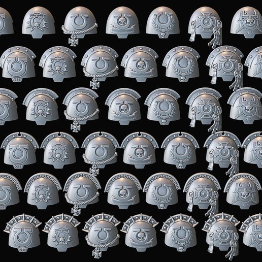 Ultra warrior Extermi Shoulder Pads Set Re-Upload