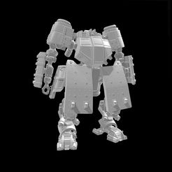 Custom_Steel_Samurai_Render_1.jpg DUST 1948 \ KONFLIKT '47 - IMPERIAL JAPANESE SUPER HEAVY PROTOTYPE WALKER (RAILGUN/CLEAVERS)