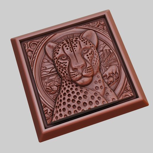 3D file Cheetah Animal 3D Model for CNC Router Laser & 3D Printer 🐆 ・3D ...
