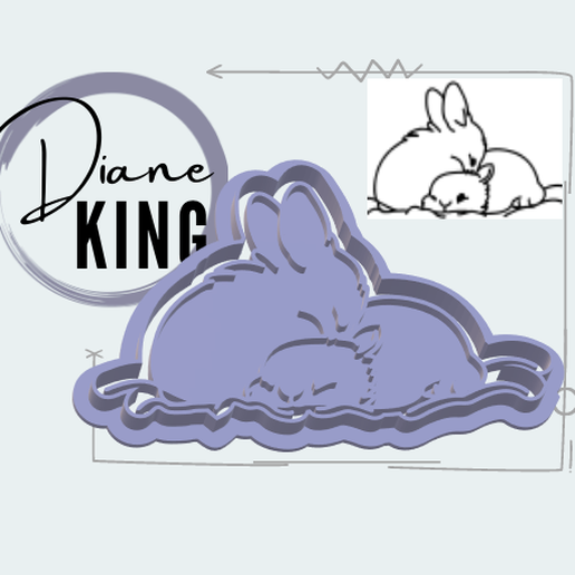 easter / rabbit / basket / basket / duck / eggs / carrot 3D model