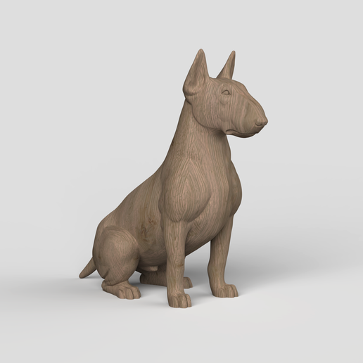 bullteriersit.792.png 3D Model STL  file  Bull Terrier Sit