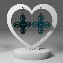 r1.jpg Archivo STL Pendientes de mandala 39・Plan imprimible en 3D para descargar