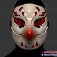 Japanese_Kitsune_Mask_3d_print_model-bird-mask-01.jpg Japanese Kitsune Bird Mask