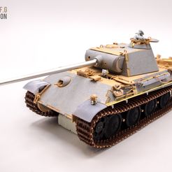 Panther Ausf.G Fenders accurate thickness 1/35