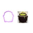 11-witch-pot.jpg HALLOWEEN MINI COOKIE CUTTER #11 WITCH CAULDRON WITCH POT COOKIE CUTTER