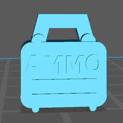ammobox.png Free STL file Action Force style toy ammo box (Palitoy, G.I.Joe) - 1982/1983 = counter token・3D printable model to download